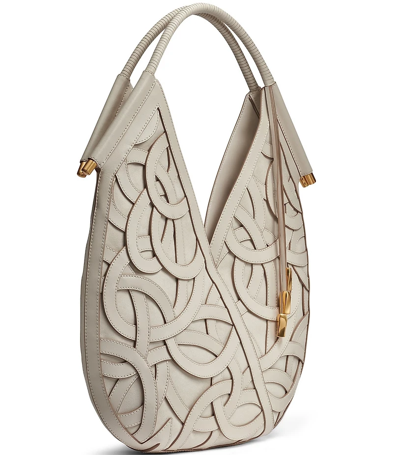 Donna Karan Baldwin Woven Floral Shoulder Bag