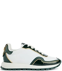 Donna Karan Binx Patent Lace Up Sneakers