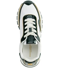 Donna Karan Binx Patent Lace Up Sneakers