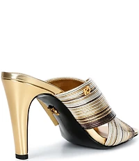 Donna Karan Breigh Metallic Dress Slides