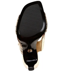 Donna Karan Breigh Metallic Dress Slides