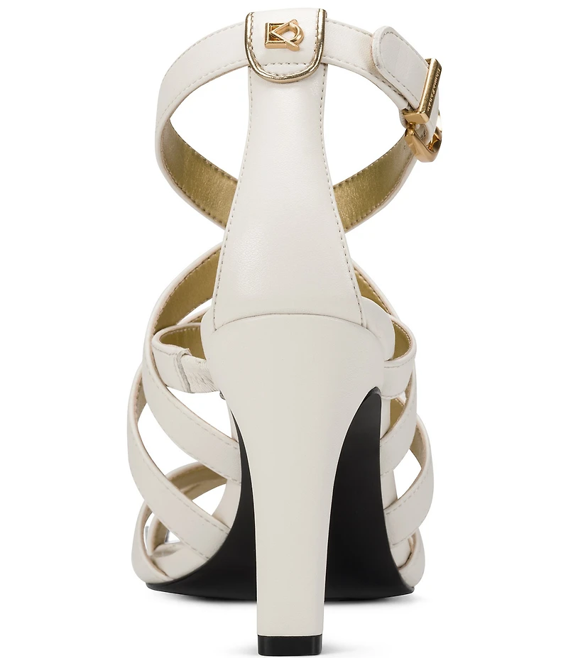 Donna Karan Briarrose Strappy Ankle Wrap Dress Sandals