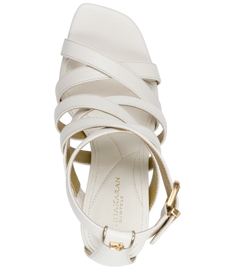 Donna Karan Briarrose Strappy Ankle Wrap Dress Sandals