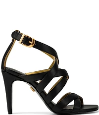 Donna Karan Briarrose Strappy Ankle Wrap Dress Sandals
