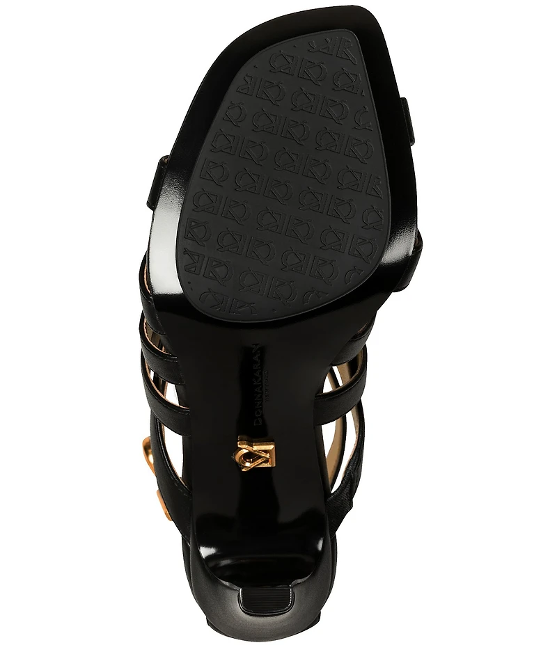 Donna Karan Briarrose Strappy Ankle Wrap Dress Sandals