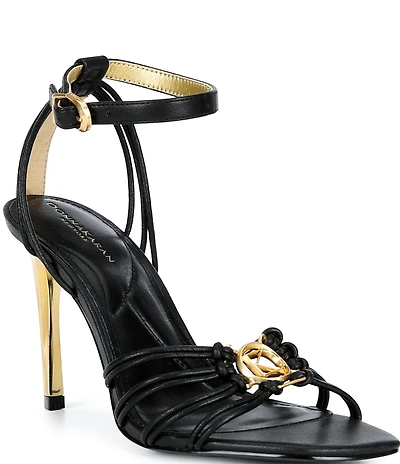 Donna Karan Brielle High Heel Ankle Strap Stiletto Dress Sandals