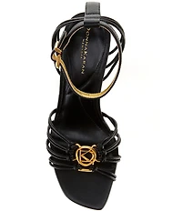 Donna Karan Brielle High Heel Ankle Strap Stiletto Dress Sandals