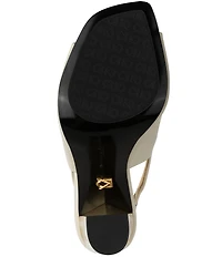 Donna Karan Brietta Leather Slingback Peep Toe Shooties