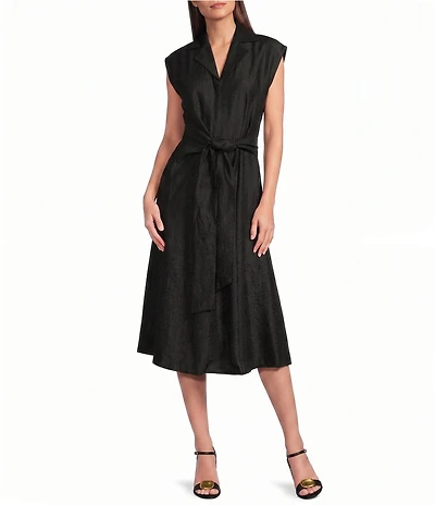 Donna Karan Button Down Midi Shirtdress