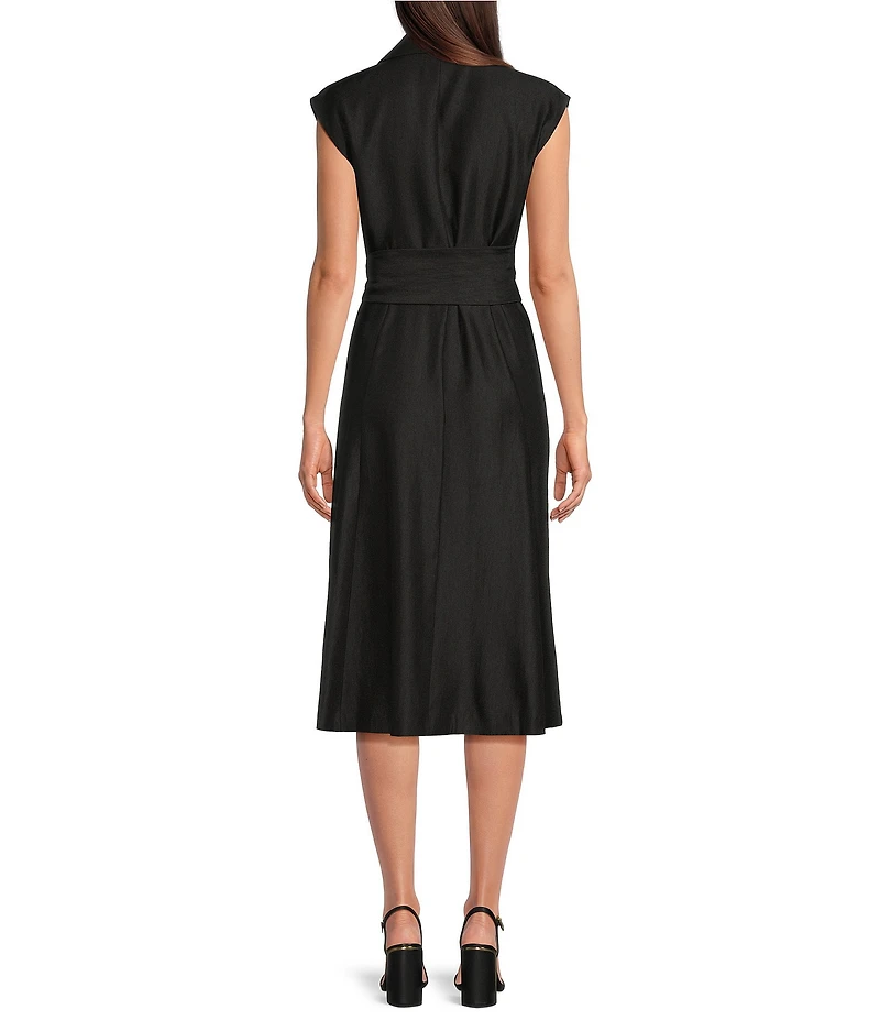 Donna Karan Button Down Midi Shirtdress