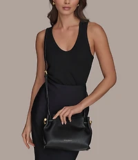 Donna Karan Cashmere Leather Crossbody Bag