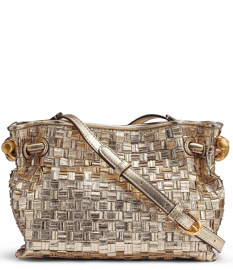 Donna Karan Cashmere Metallic Woven Crossbody