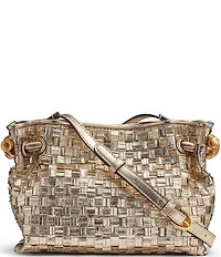 Donna Karan Cashmere Metallic Woven Crossbody Bag