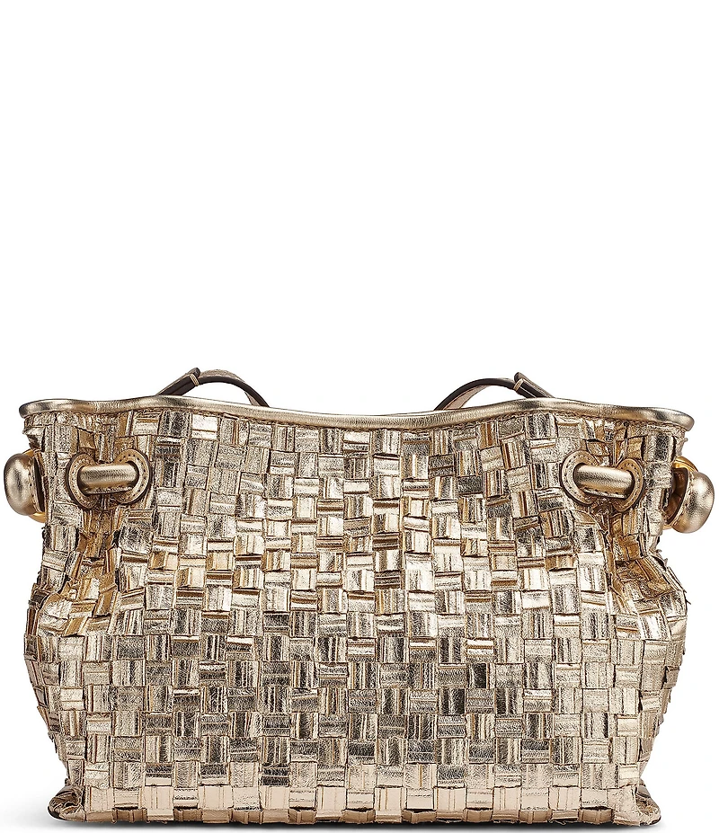 Donna Karan Cashmere Metallic Woven Crossbody Bag