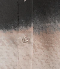 Donna Karan Charmeuse Stripe Point Collar Sleeveless Pointy Hem Button Front Blouse