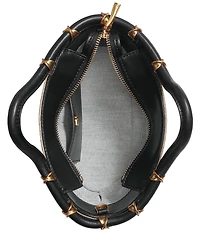 Donna Karan Chiffon Canvas Contrast Trim Crossbody Bag