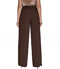 Donna Karan City Bi Stretch High Rise Wide Leg Pants