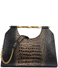 Donna Karan Commack Metallic Crocodile Satchel Bag