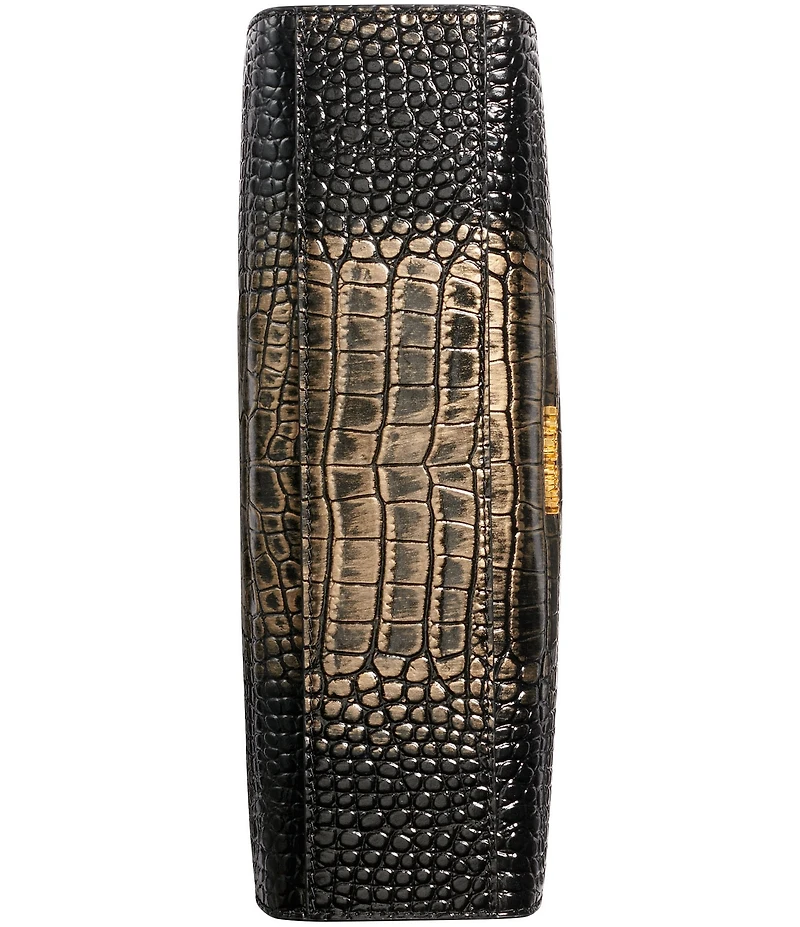 Donna Karan Commack Metallic Crocodile Satchel Bag