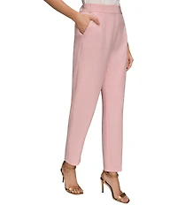 Donna Karan Coordinating Crepe Flat Front Straight Leg Pants