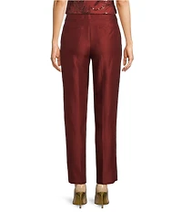 Donna Karan Coordinating Liquid Shine Slim Leg Ankle Pants