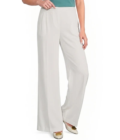 Donna Karan Coordinating Pinstripe Mid-Rise Wide Leg Pants