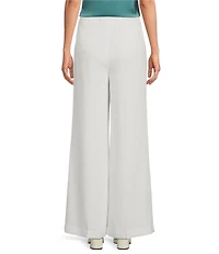 Donna Karan Coordinating Pinstripe Mid-Rise Wide Leg Pants