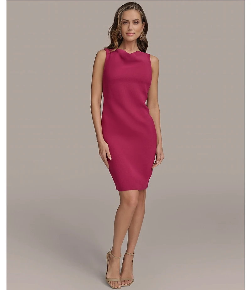 Donna Karan Cowl Neck Sleeveless Slip Dress