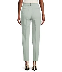 Donna Karan Crepe Flat Front Straight Leg Pants