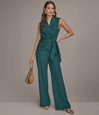 Donna Karan Crepe Wide Leg Pants