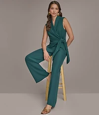 Donna Karan Crepe Wide Leg Pants