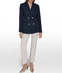 Donna Karan Denim Double Breasted Blazer