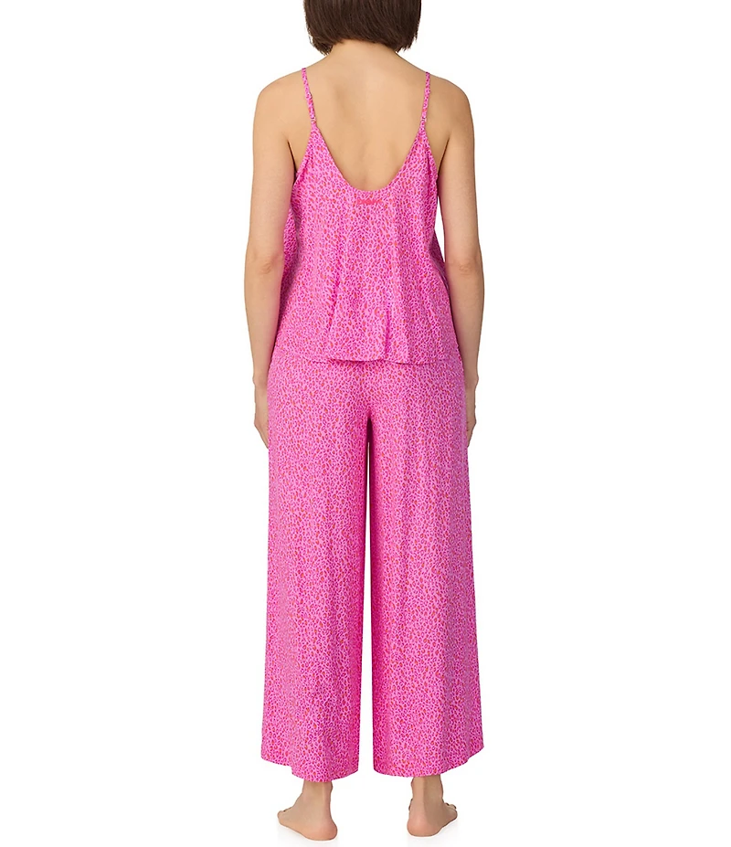Donna Karan DKNY Abstract Print Sleeveless V-Neck Woven Long Pajama Set