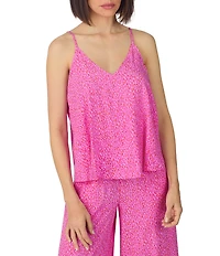 Donna Karan DKNY Abstract Print Sleeveless V-Neck Woven Long Pajama Set