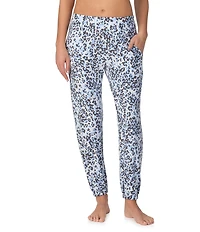 Donna Karan DKNY by Donna Karan Animal Print Jersey Knit Coordinating Lounge Joggers