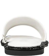 Donna Karan DKNY by Donna Karan Badin Signature Logo Print Flat Slide Sandals