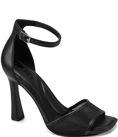 Donna Karan DKNY by Donna Karan Cirelle Mesh Ankle Wrap Dress Sandals