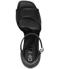 Donna Karan DKNY by Donna Karan Cirelle Mesh Ankle Wrap Dress Sandals