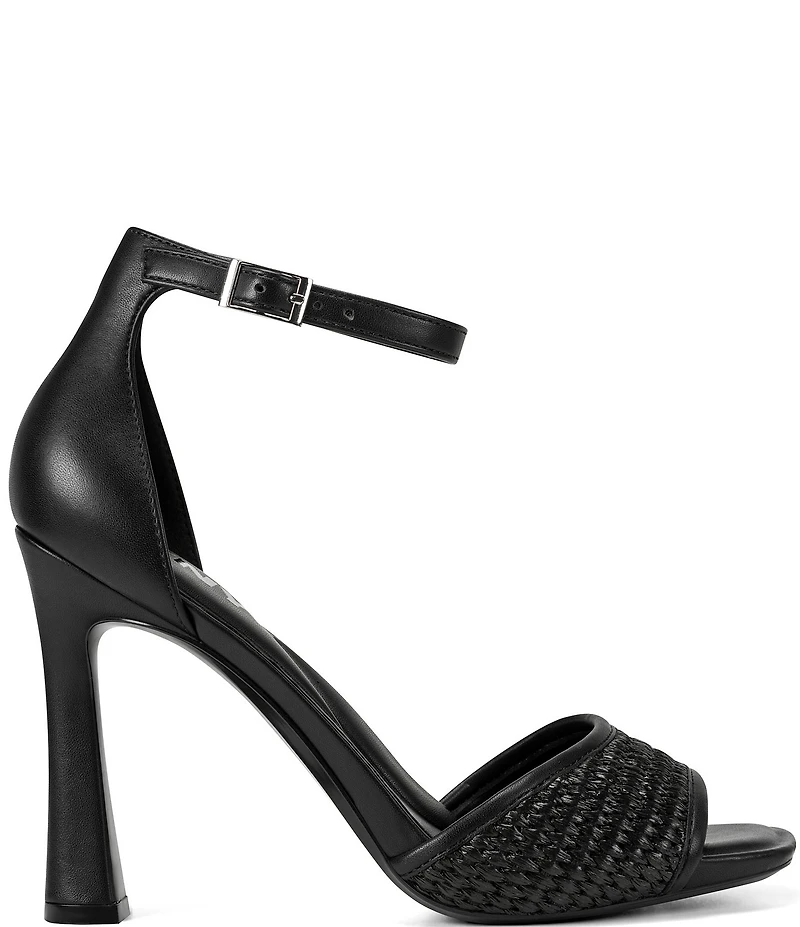 Donna Karan DKNY by Donna Karan Cirelle Raffia Ankle Wrap Dress Sandals