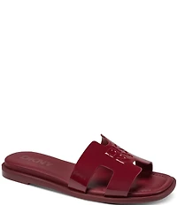 Donna Karan DKNY by Donna Karan Columba Patent Flat Slide Sandals