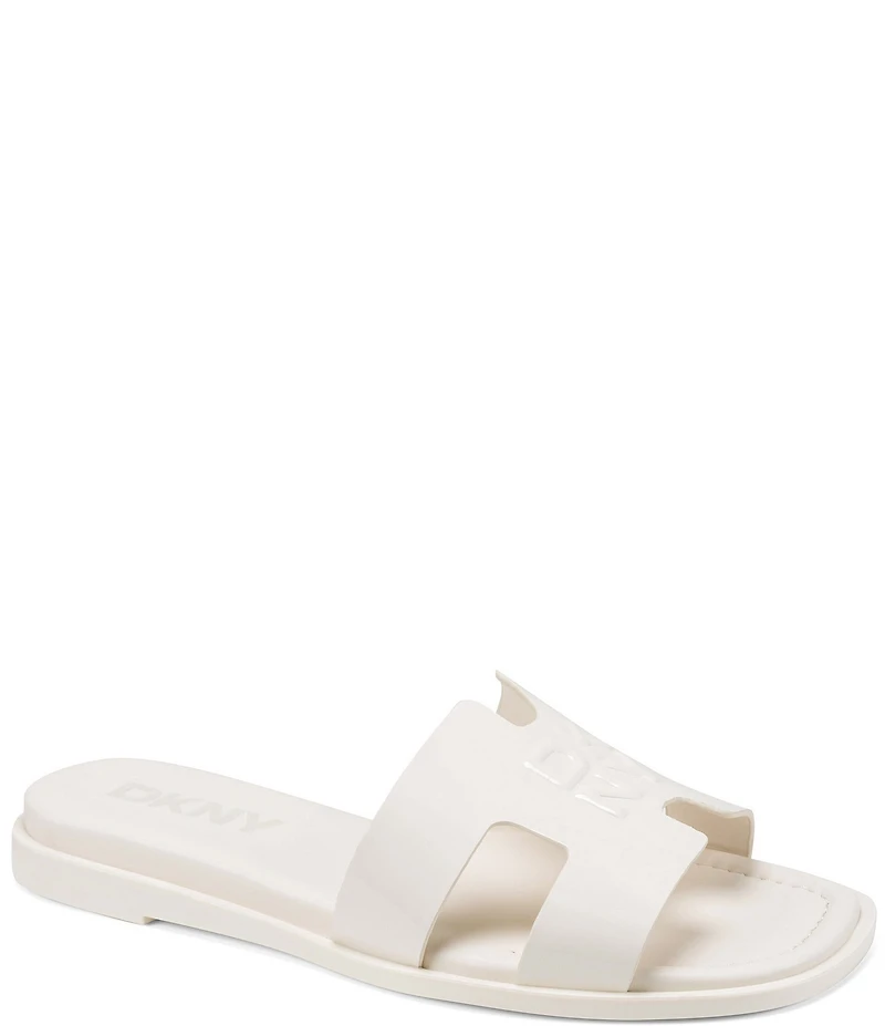 Donna Karan DKNY by Donna Karan Columba Patent Flat Slide Sandals