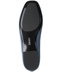 Donna Karan DKNY by Donna Karan Darianne Denim Logo Stitch Ballet Flats