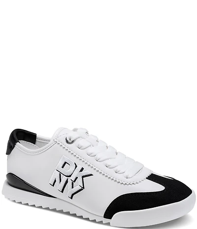 Donna Karan DKNY by Donna Karan Eversley Canvas DKNY Logo Lace Up Sneakers