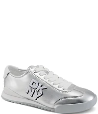 Donna Karan DKNY by Donna Karan Eversley Metallic DKNY Logo Lace Up Sneakers