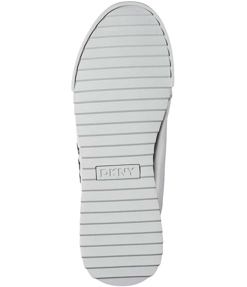 Donna Karan DKNY by Donna Karan Eversley Metallic DKNY Logo Lace Up Sneakers