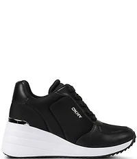 Donna Karan DKNY by Donna Karan Kalindi Lace Up Neoprene Wedge Sneakers
