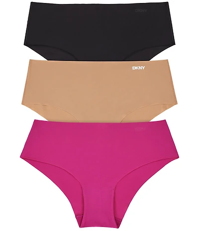 Donna Karan DKNY by Donna Karan Litewear Anywhere Hipster Low Rise Center Back Seam 3-Pack