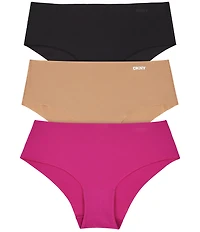 Donna Karan DKNY by Donna Karan Litewear Anywhere Hipster Low Rise Center Back Seam 3-Pack