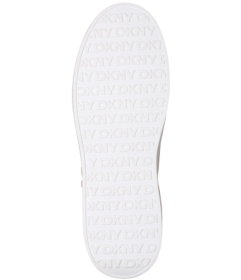Donna Karan DKNY by Donna Karan Mallory Metallic Knit DKNY Logo Platform Sneakers