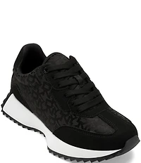 Donna Karan DKNY by Donna Karan Naples Lace Up Logo Jacquard Trainer Sneakers
